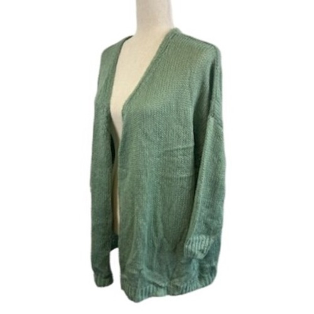 Elan Rock & Love Long Cardigan  Sweater Oversized‎ Mint Green One Size O/S